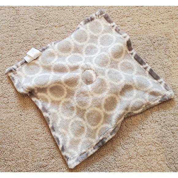 Soft Elephant Snuggle Security Geometric Blanket Lovey Lovie Plush - Picture 2 of 5